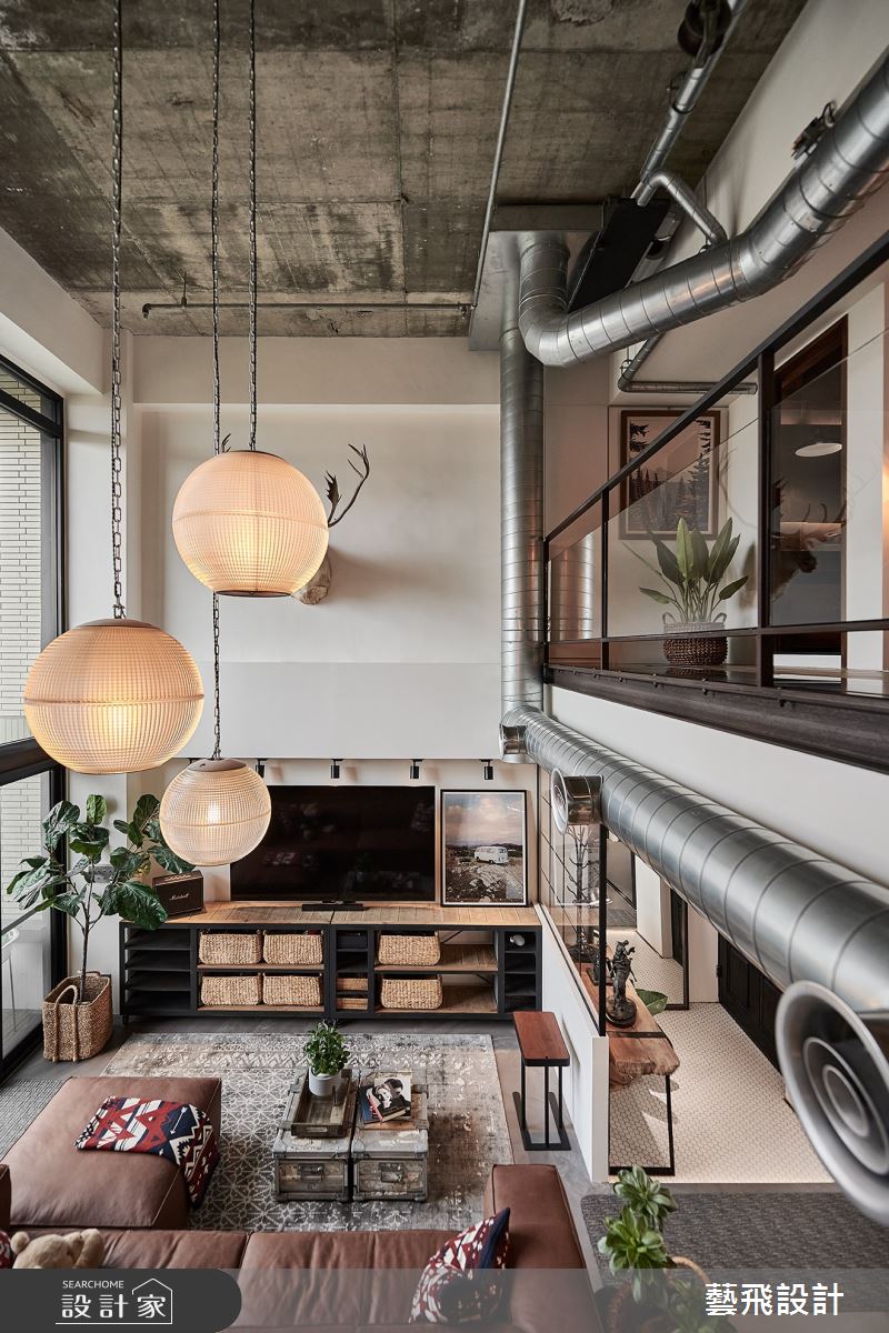 73坪老屋(16~30年)＿工業風客廳案例圖片＿藝飛室內設計有限公司＿藝飛_14之13
