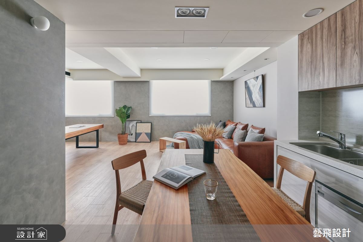 45坪老屋(41~50年)＿北歐風客廳餐廳廚房案例圖片＿藝飛室內設計有限公司＿藝飛_23之7