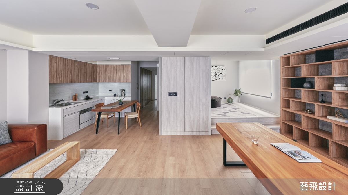 45坪老屋(41~50年)＿北歐風客廳餐廳廚房書房和室多功能室案例圖片＿藝飛室內設計有限公司＿藝飛_23之11