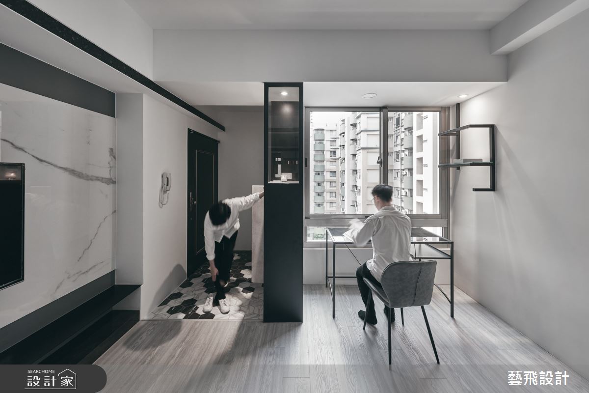 16坪老屋(16~30年)＿現代風玄關工作區案例圖片＿藝飛室內設計有限公司＿藝飛_25之2