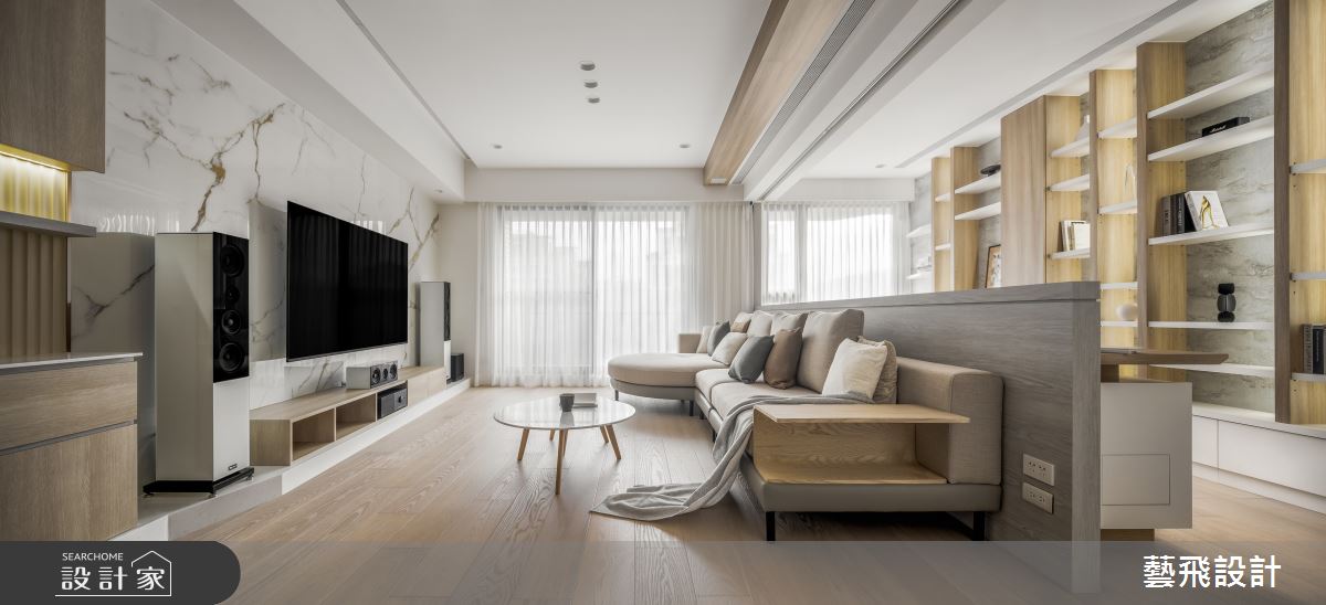 35坪新成屋(5年以下)＿簡約風客廳案例圖片＿藝飛室內設計有限公司＿藝飛_30之2