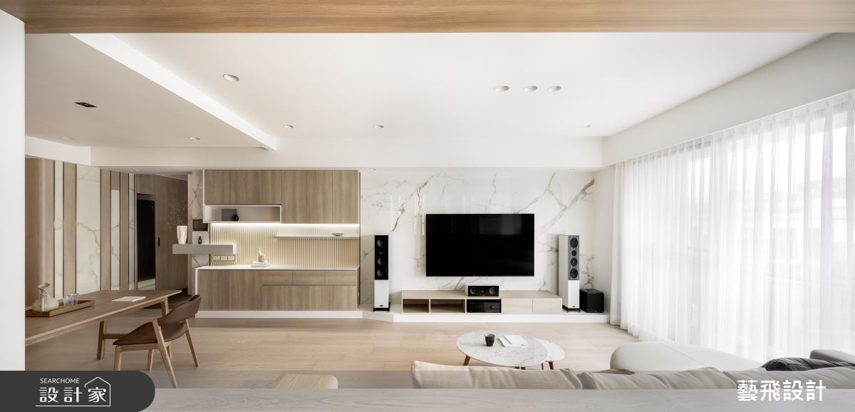 35坪新成屋(5年以下)＿簡約風客廳餐廳案例圖片＿藝飛室內設計有限公司＿藝飛_30之5