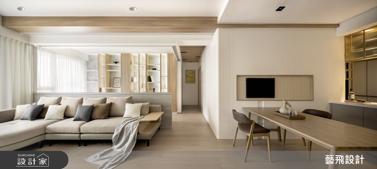 35坪新成屋(5年以下)＿簡約風客廳餐廳走廊案例圖片＿藝飛室內設計有限公司＿藝飛_30之9