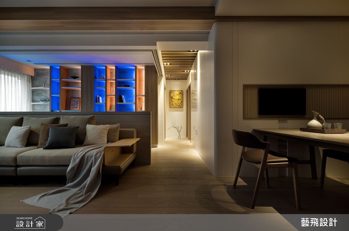 35坪新成屋(5年以下)＿簡約風客廳餐廳走廊案例圖片＿藝飛室內設計有限公司＿藝飛_30之13