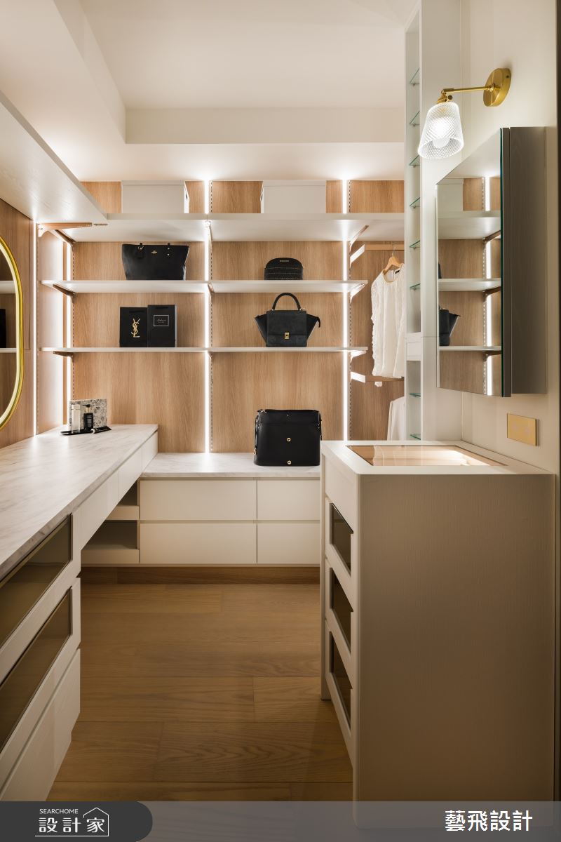 35坪新成屋(5年以下)＿簡約風更衣間案例圖片＿藝飛室內設計有限公司＿藝飛_30之17