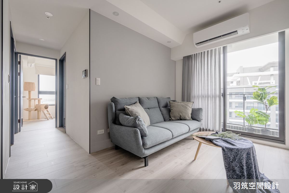 20坪中古屋(5~15年)＿北歐風客廳案例圖片＿羽筑空間設計＿羽筑_01仁發富悅之4