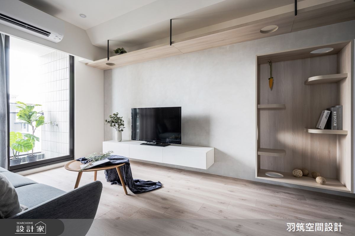 20坪中古屋(5~15年)＿北歐風客廳案例圖片＿羽筑空間設計＿羽筑_01仁發富悅之5