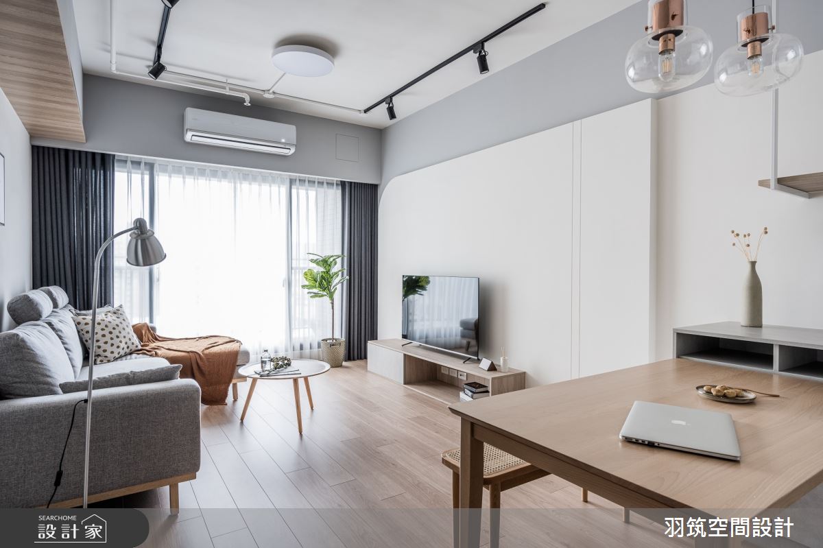 25坪新成屋(5年以下)＿北歐風客廳餐廳案例圖片＿羽筑空間設計＿羽筑_02竹城表參道之3