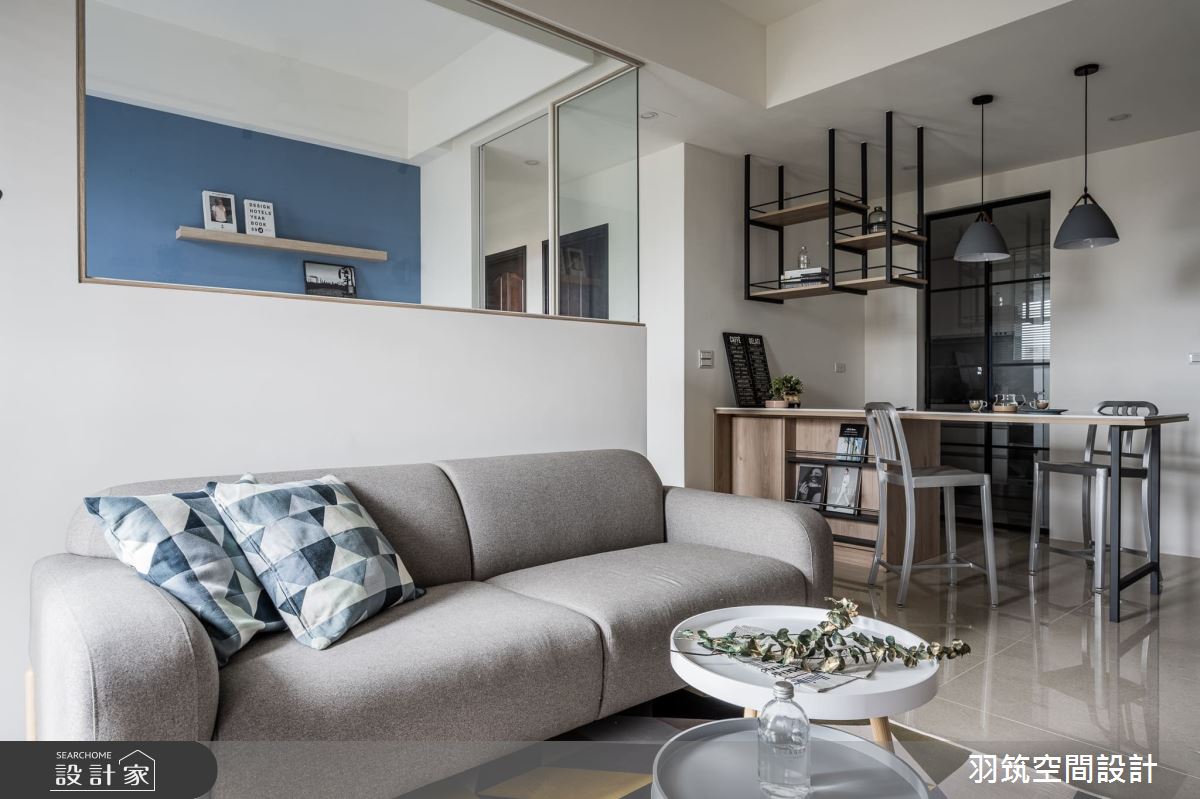 23坪新成屋(5年以下)＿混搭風客廳餐廳案例圖片＿羽筑空間設計＿羽筑_03玖都SWEET之5