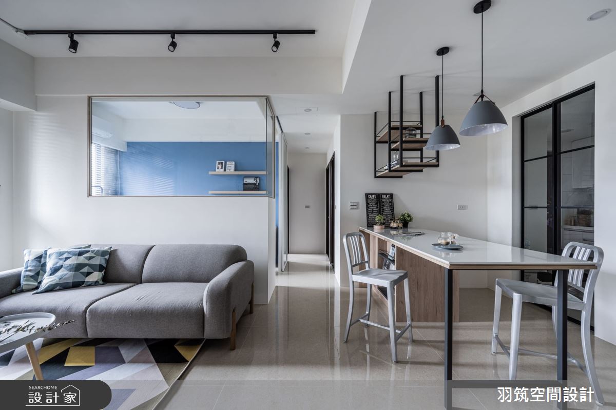 23坪新成屋(5年以下)＿混搭風客廳餐廳案例圖片＿羽筑空間設計＿羽筑_03玖都SWEET之8