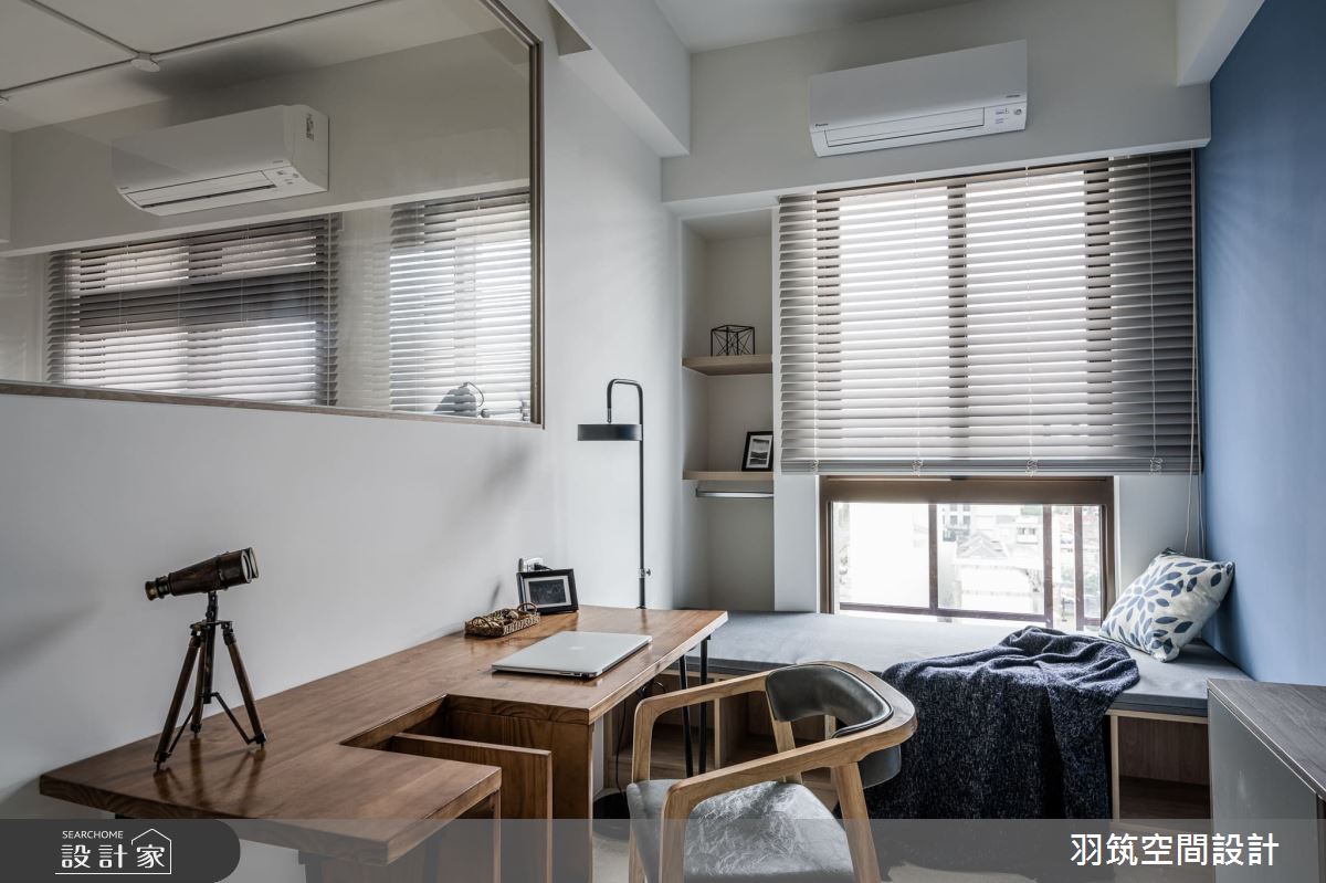 23坪新成屋(5年以下)＿混搭風書房臥榻案例圖片＿羽筑空間設計＿羽筑_03玖都SWEET之10