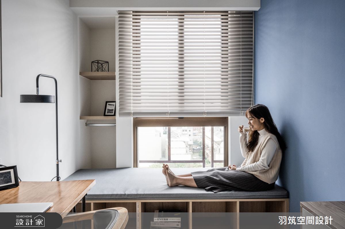 23坪新成屋(5年以下)＿混搭風書房臥榻案例圖片＿羽筑空間設計＿羽筑_03玖都SWEET之11