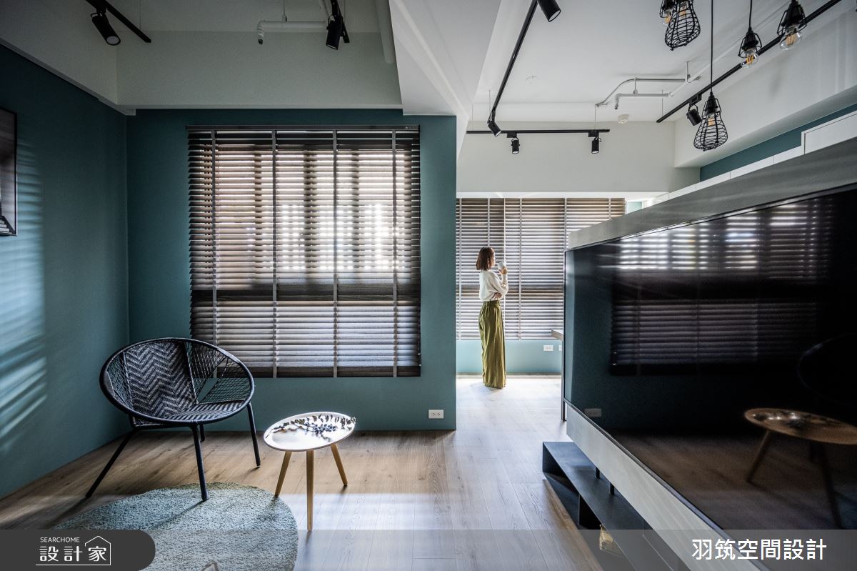 15坪新成屋(5年以下)＿工業風客廳案例圖片＿羽筑空間設計＿羽筑_04仁發富悅之8