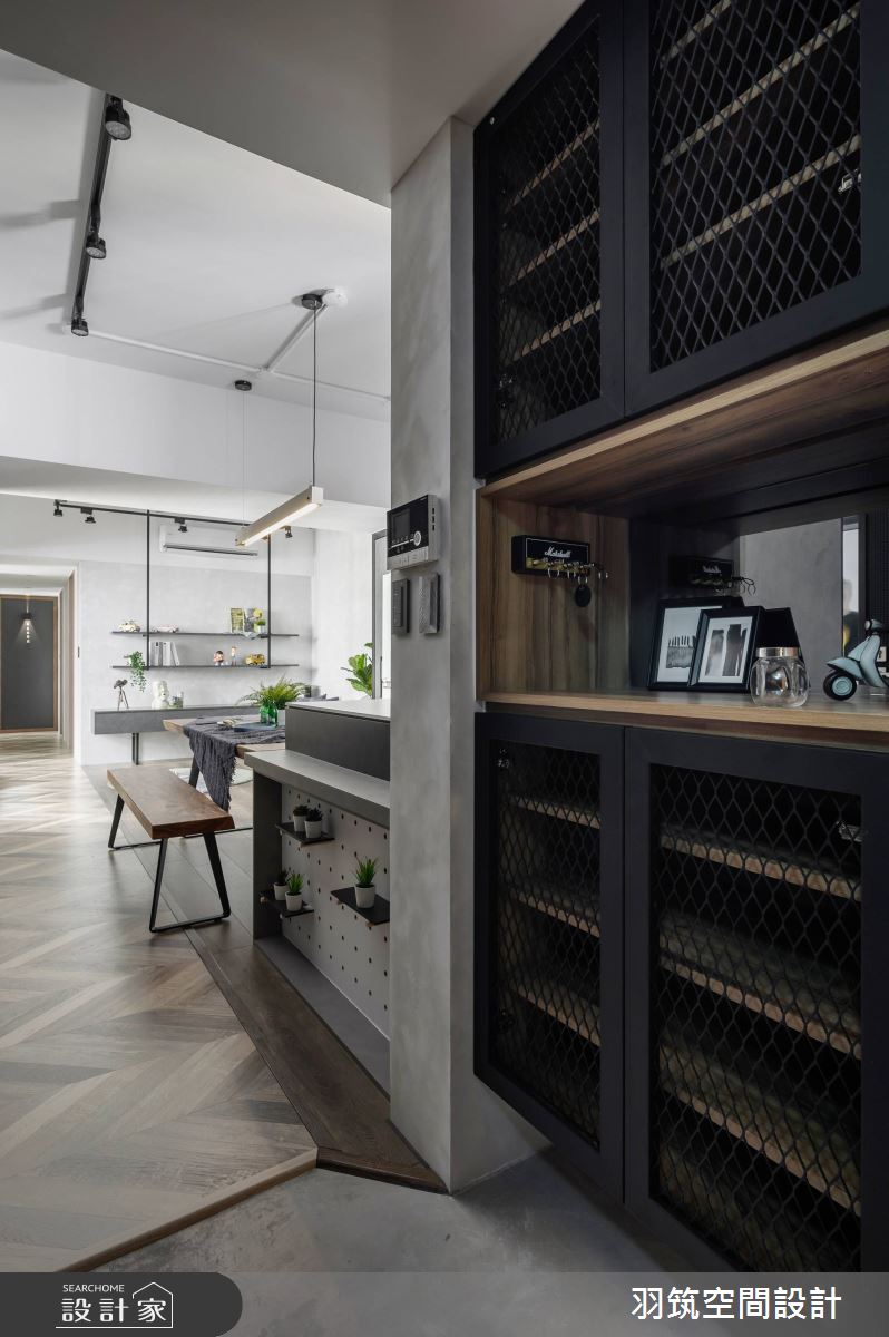 18坪新成屋(5年以下)＿工業風玄關案例圖片＿羽筑空間設計＿羽筑_05椰林覓之3