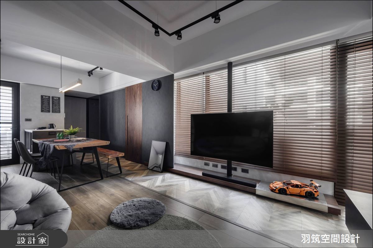 18坪新成屋(5年以下)＿工業風客廳餐廳案例圖片＿羽筑空間設計＿羽筑_05椰林覓之7