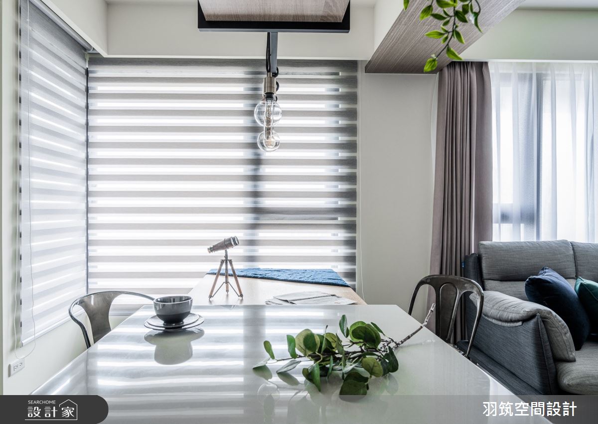 20坪新成屋(5年以下)＿現代風餐廳吧檯案例圖片＿羽筑空間設計＿羽筑_06鴻柏織光之6