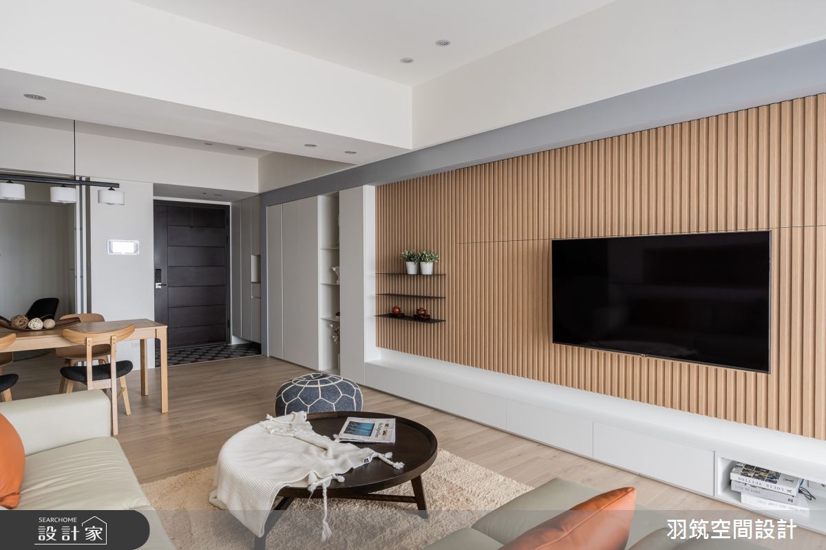35坪新成屋(5年以下)＿混搭風客廳案例圖片＿羽筑空間設計＿羽筑_07時光織錦之7