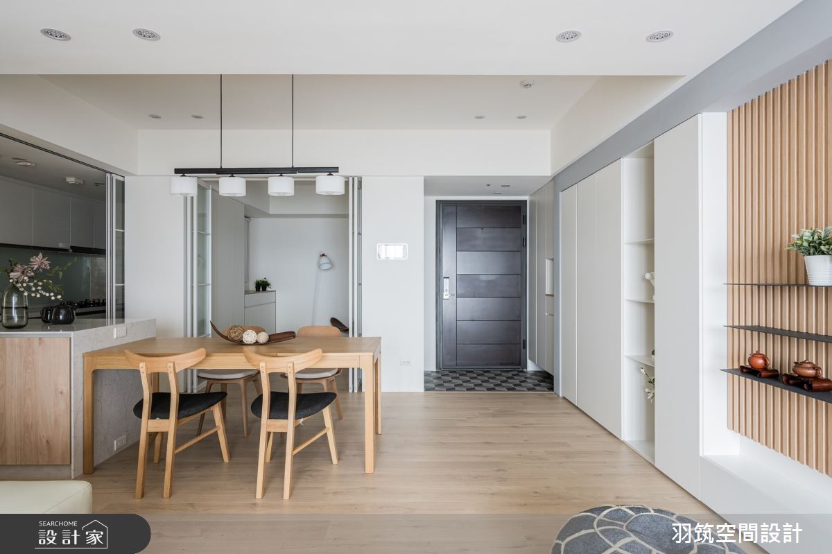 35坪新成屋(5年以下)＿混搭風玄關餐廳案例圖片＿羽筑空間設計＿羽筑_07時光織錦之9
