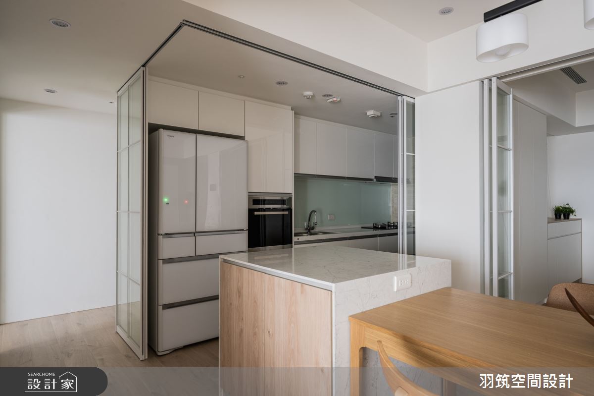 35坪新成屋(5年以下)＿混搭風廚房案例圖片＿羽筑空間設計＿羽筑_07時光織錦之13
