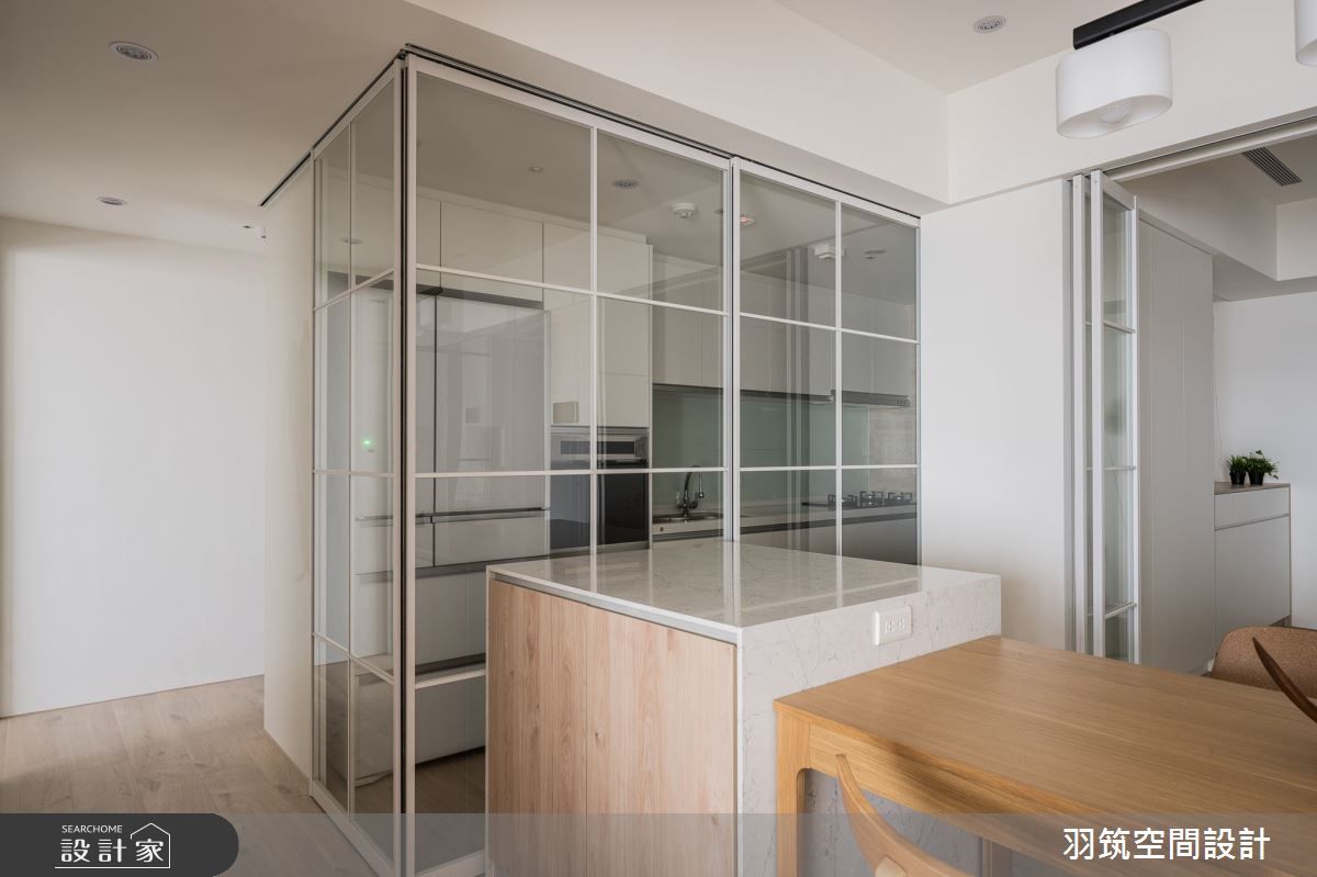 35坪新成屋(5年以下)＿混搭風廚房案例圖片＿羽筑空間設計＿羽筑_07時光織錦之14