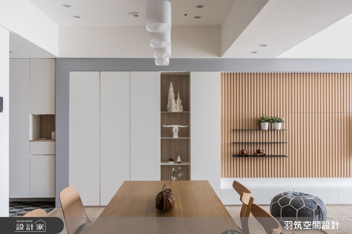 35坪新成屋(5年以下)＿混搭風玄關餐廳案例圖片＿羽筑空間設計＿羽筑_07時光織錦之15