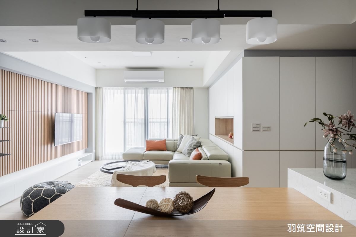 35坪新成屋(5年以下)＿混搭風客廳餐廳案例圖片＿羽筑空間設計＿羽筑_07時光織錦之16
