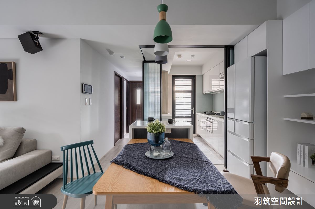 18坪新成屋(5年以下)＿混搭風餐廳廚房案例圖片＿羽筑空間設計＿羽筑_08富宇君天下之7