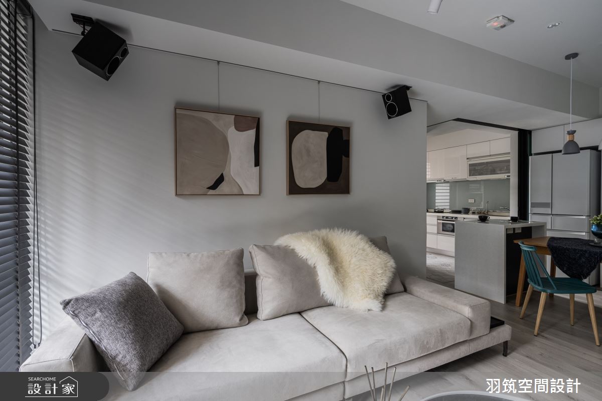 18坪新成屋(5年以下)＿混搭風客廳案例圖片＿羽筑空間設計＿羽筑_08富宇君天下之11