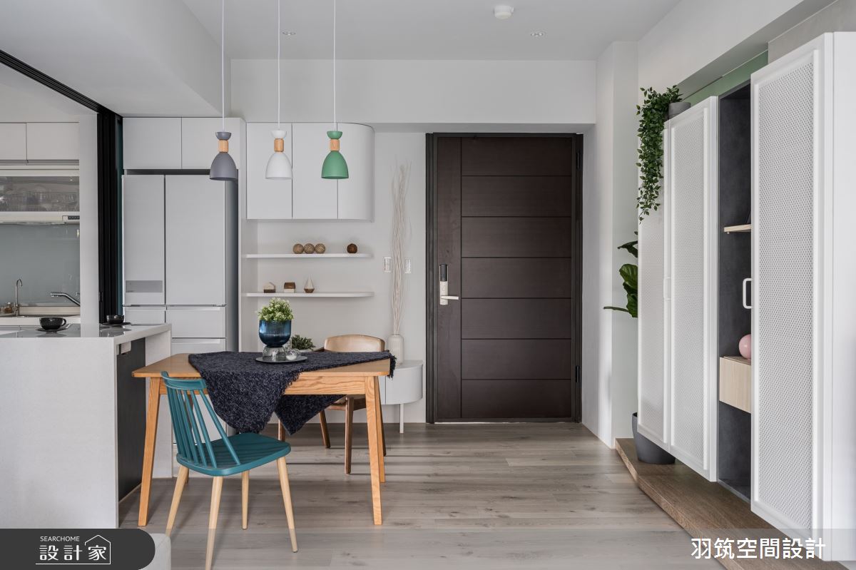 18坪新成屋(5年以下)＿混搭風玄關餐廳案例圖片＿羽筑空間設計＿羽筑_08富宇君天下之12