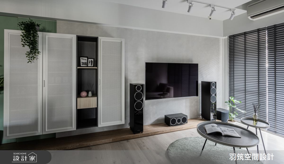 18坪新成屋(5年以下)＿混搭風客廳案例圖片＿羽筑空間設計＿羽筑_08富宇君天下之16