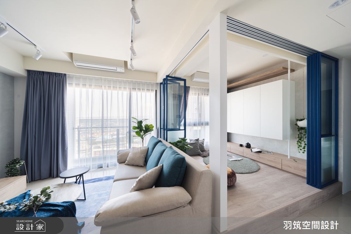 23坪新成屋(5年以下)＿混搭風客廳多功能室案例圖片＿羽筑空間設計＿羽筑_09雙學院之3
