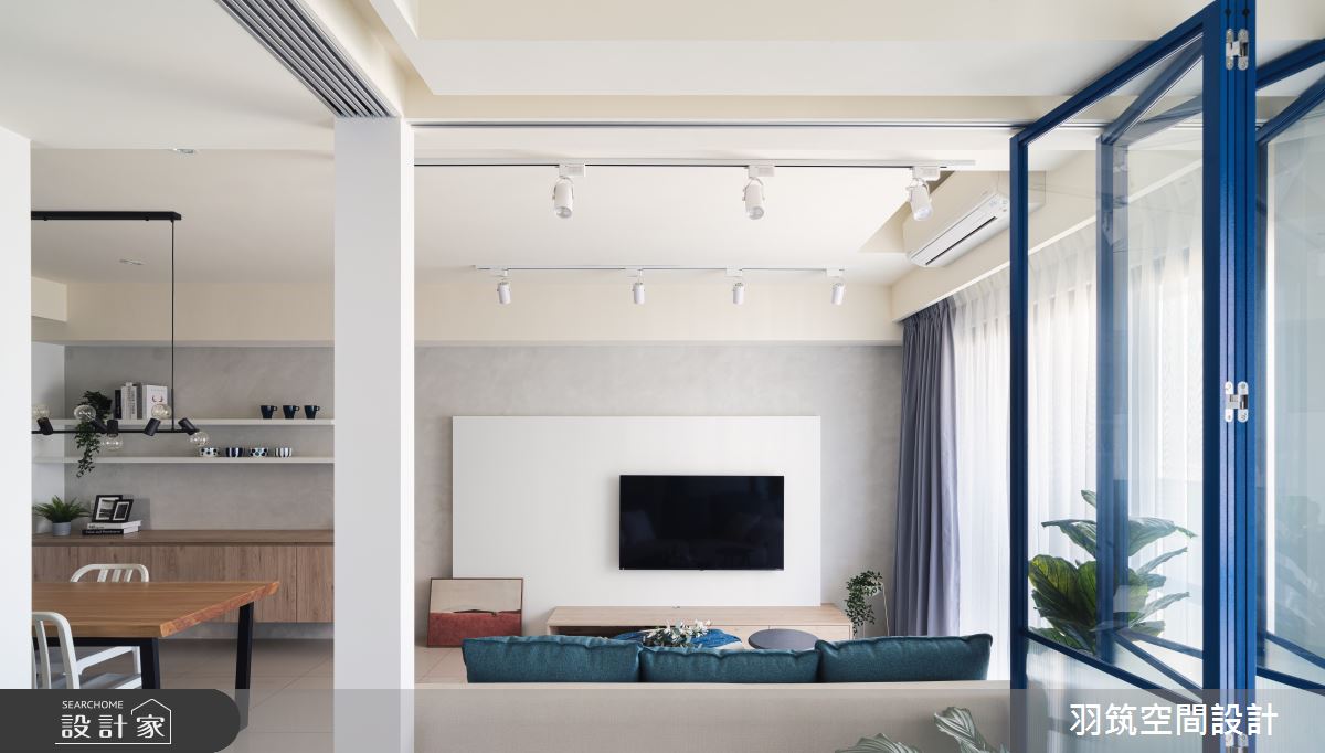 23坪新成屋(5年以下)＿混搭風客廳案例圖片＿羽筑空間設計＿羽筑_09雙學院之11