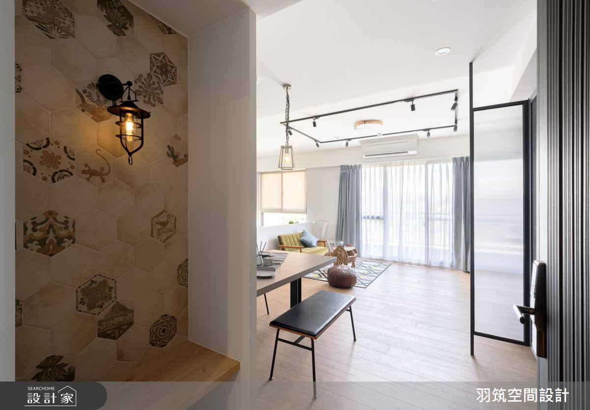 30坪中古屋(5~15年)＿北歐風玄關案例圖片＿羽筑空間設計＿羽筑_11宜城一極之2