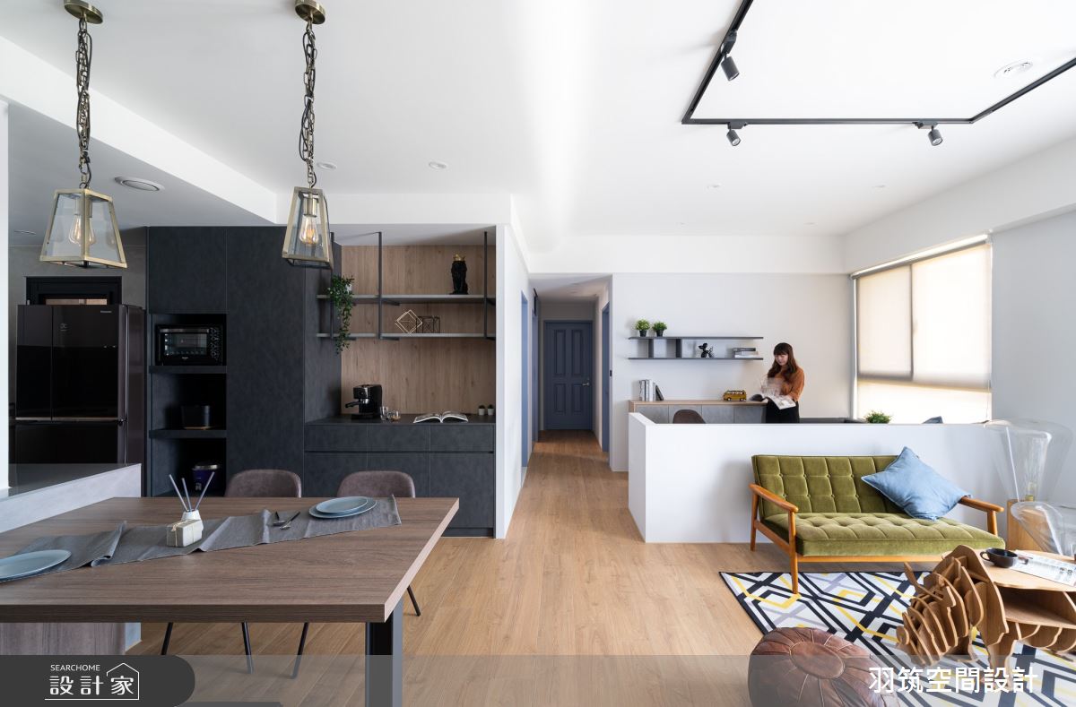30坪中古屋(5~15年)＿北歐風客廳案例圖片＿羽筑空間設計＿羽筑_11宜城一極之4