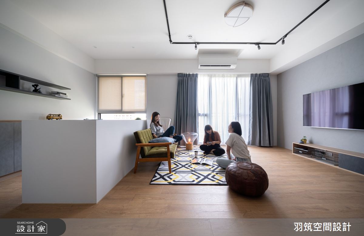 30坪中古屋(5~15年)＿北歐風客廳案例圖片＿羽筑空間設計＿羽筑_11宜城一極之11