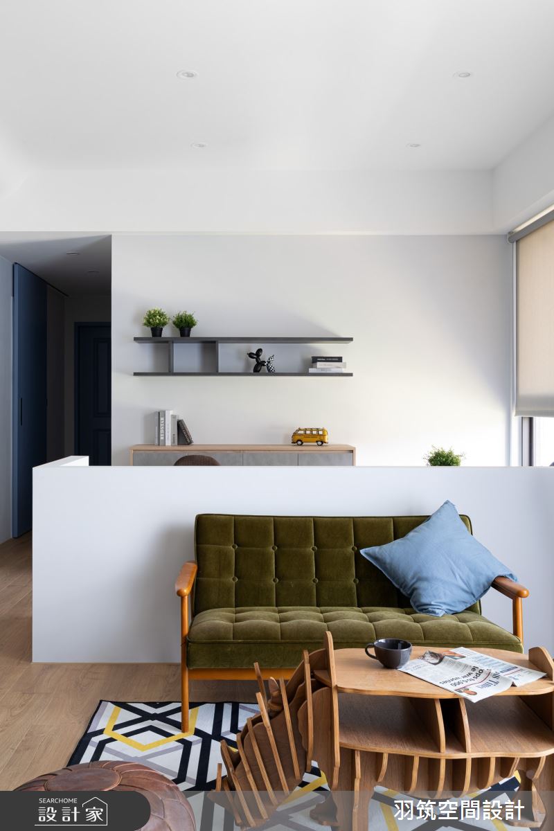 30坪中古屋(5~15年)＿北歐風客廳案例圖片＿羽筑空間設計＿羽筑_11宜城一極之12