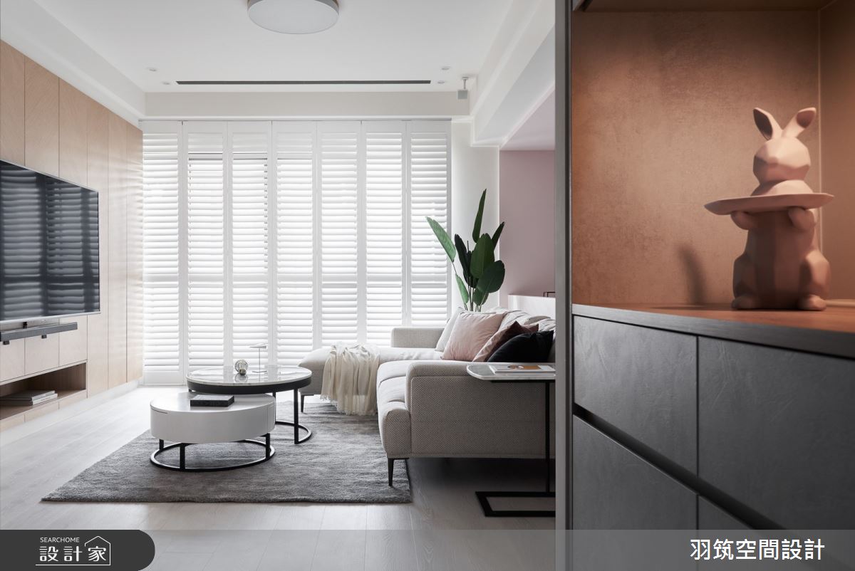 43坪新成屋(5年以下)＿混搭風客廳案例圖片＿羽筑空間設計＿羽筑_12長虹天際之3