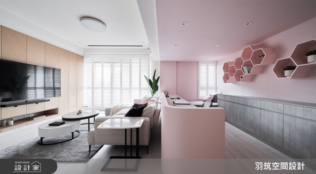 43坪新成屋(5年以下)＿混搭風客廳案例圖片＿羽筑空間設計＿羽筑_12長虹天際之6