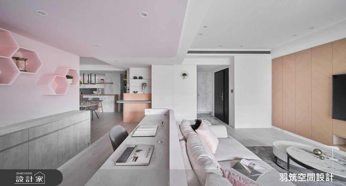 43坪新成屋(5年以下)＿混搭風客廳案例圖片＿羽筑空間設計＿羽筑_12長虹天際之13