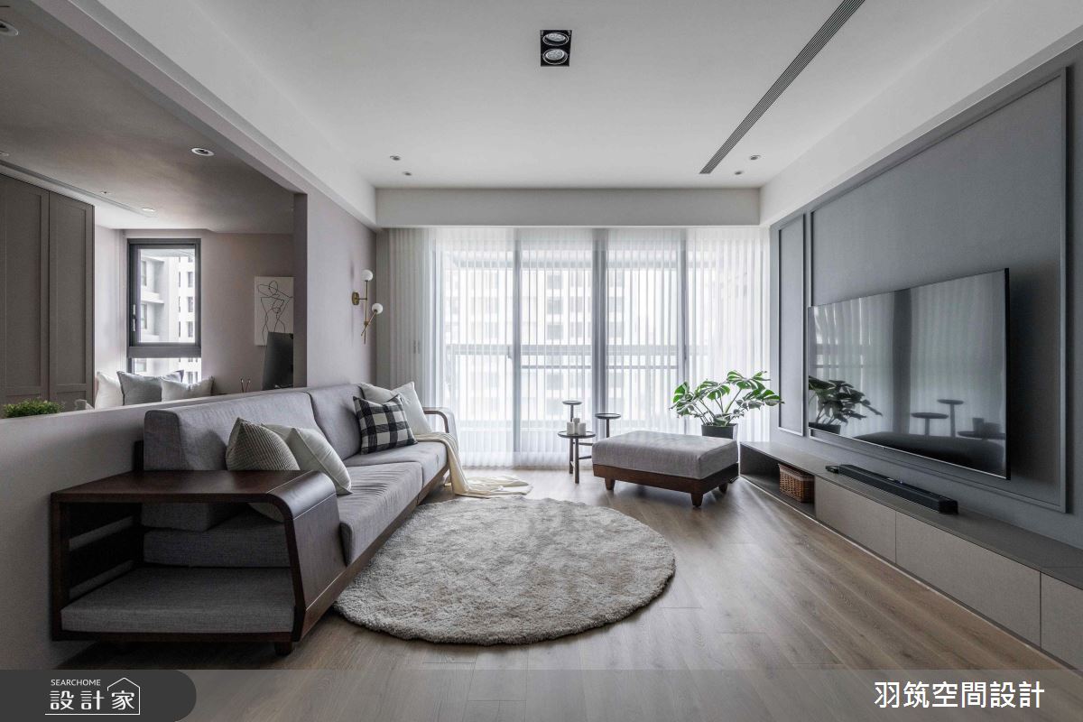 43坪新成屋(5年以下)＿混搭風客廳案例圖片＿羽筑空間設計＿羽筑_13長虹天際之3