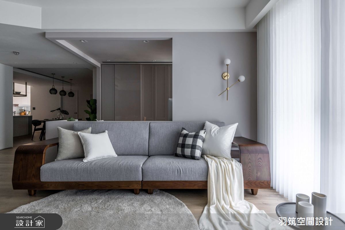 43坪新成屋(5年以下)＿混搭風客廳案例圖片＿羽筑空間設計＿羽筑_13長虹天際之6