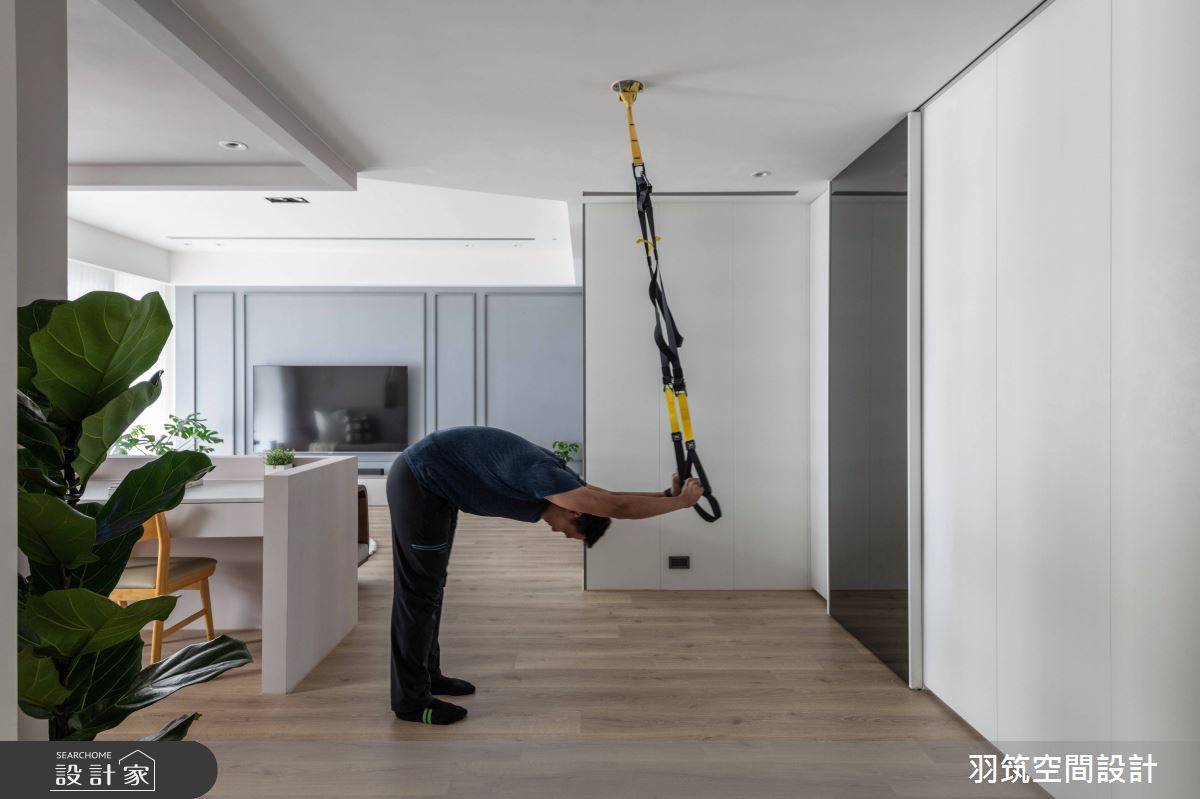 43坪新成屋(5年以下)＿混搭風走廊家庭健身房案例圖片＿羽筑空間設計＿羽筑_13長虹天際之230