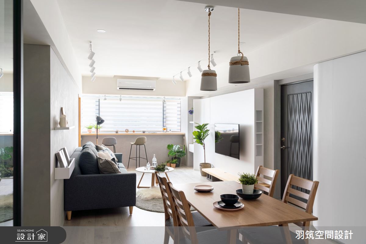 32坪中古屋(5~15年)＿北歐風客廳餐廳案例圖片＿羽筑空間設計＿羽筑_14好機會之2