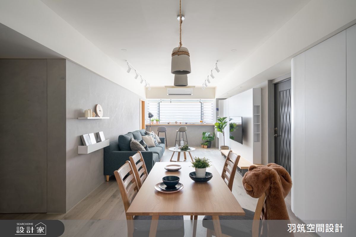 32坪中古屋(5~15年)＿北歐風客廳餐廳案例圖片＿羽筑空間設計＿羽筑_14好機會之3