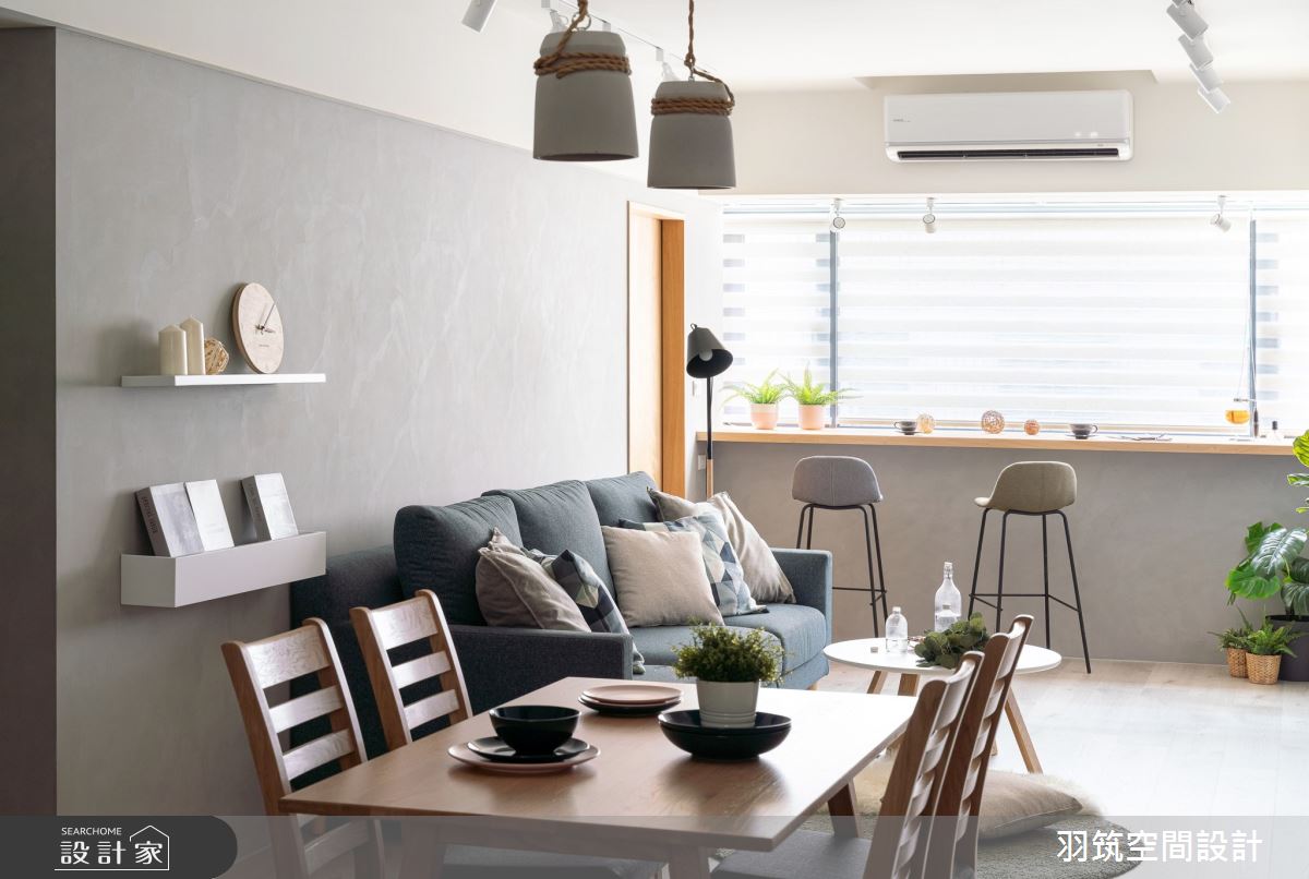 32坪中古屋(5~15年)＿北歐風客廳餐廳案例圖片＿羽筑空間設計＿羽筑_14好機會之5