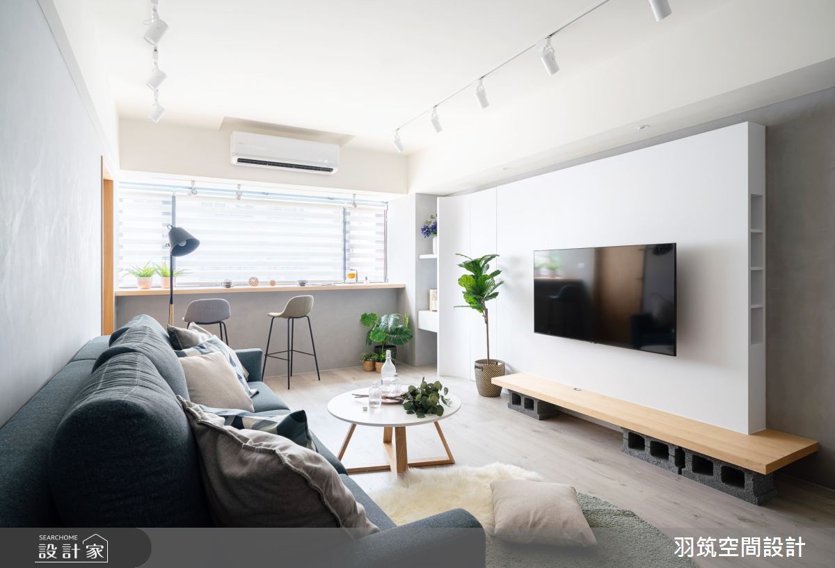 32坪中古屋(5~15年)＿北歐風客廳案例圖片＿羽筑空間設計＿羽筑_14好機會之7