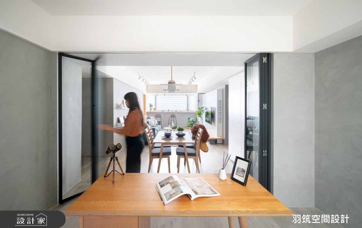 32坪中古屋(5~15年)＿北歐風書房工作區案例圖片＿羽筑空間設計＿羽筑_14好機會之12