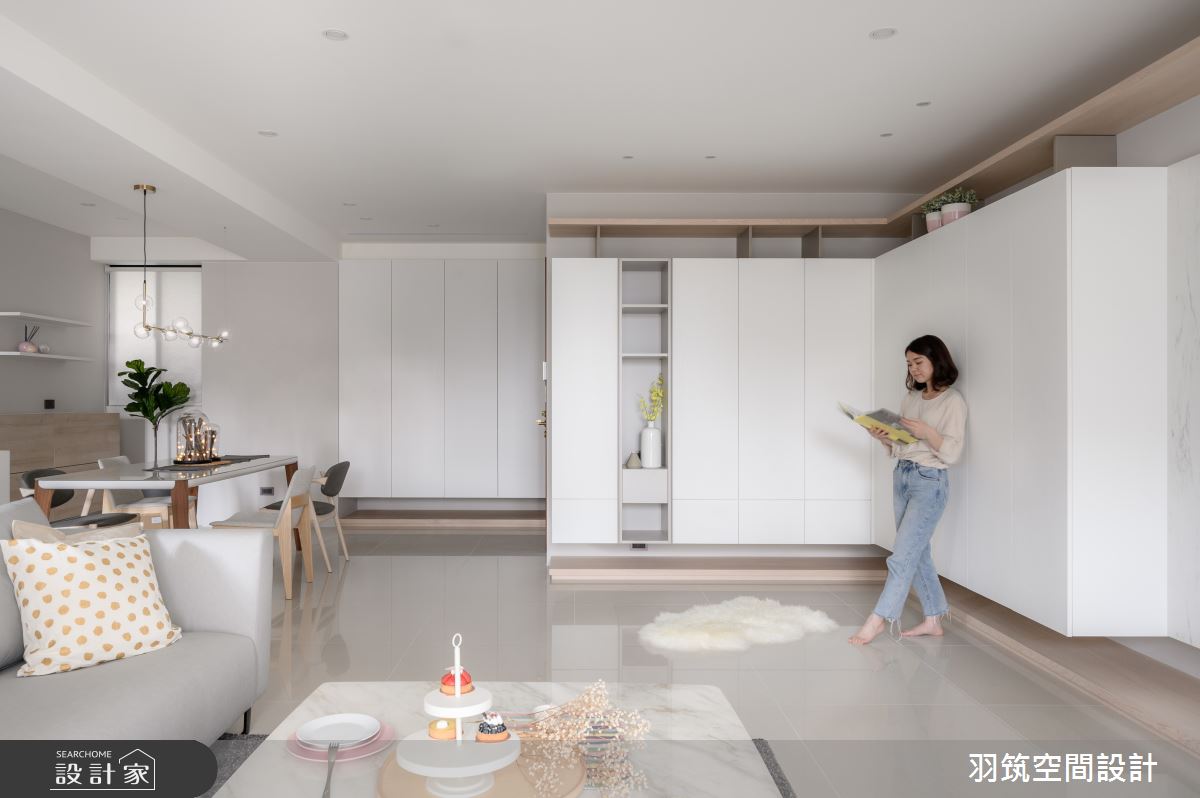 44坪新成屋(5年以下)＿北歐風客廳案例圖片＿羽筑空間設計＿羽筑_15坤山靜境之11