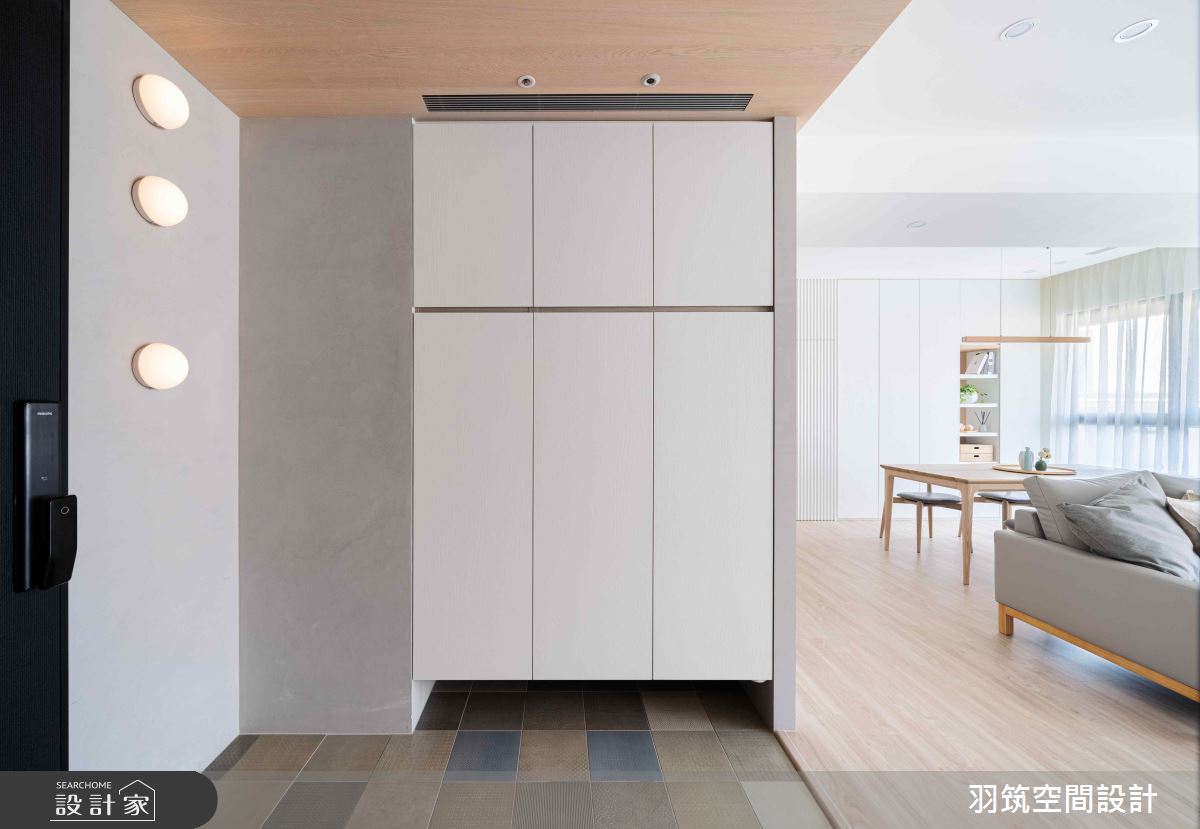 31坪新成屋(5年以下)＿日式無印風玄關案例圖片＿羽筑空間設計＿羽筑_16冠德天御之2