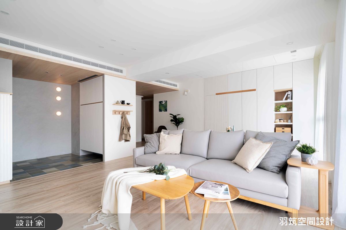 31坪新成屋(5年以下)＿日式無印風玄關客廳案例圖片＿羽筑空間設計＿羽筑_16冠德天御之9